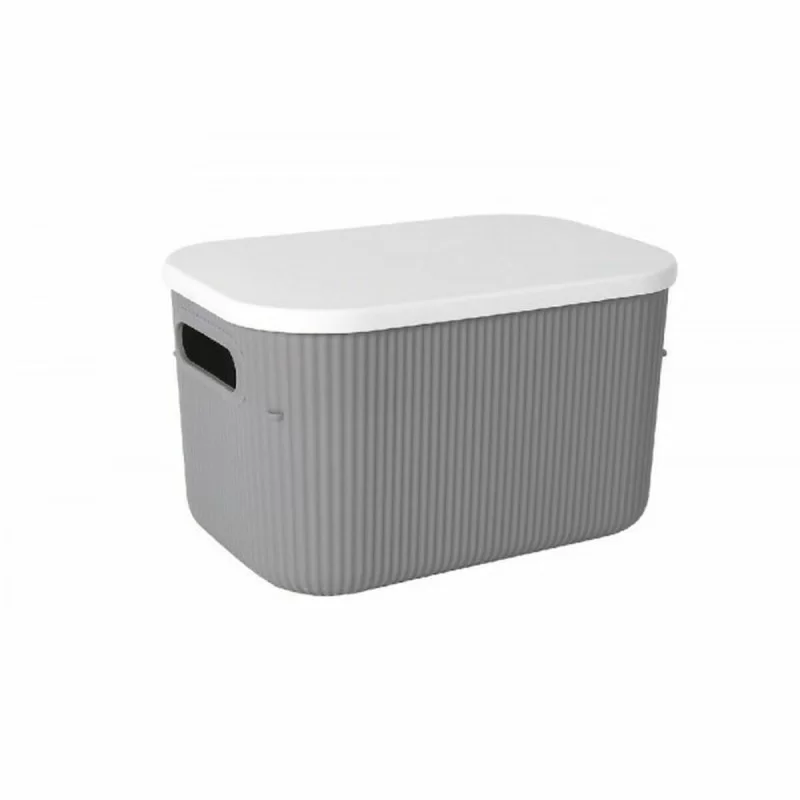 Storage boxes Lova With lid Plastic Grey 26,9 x...