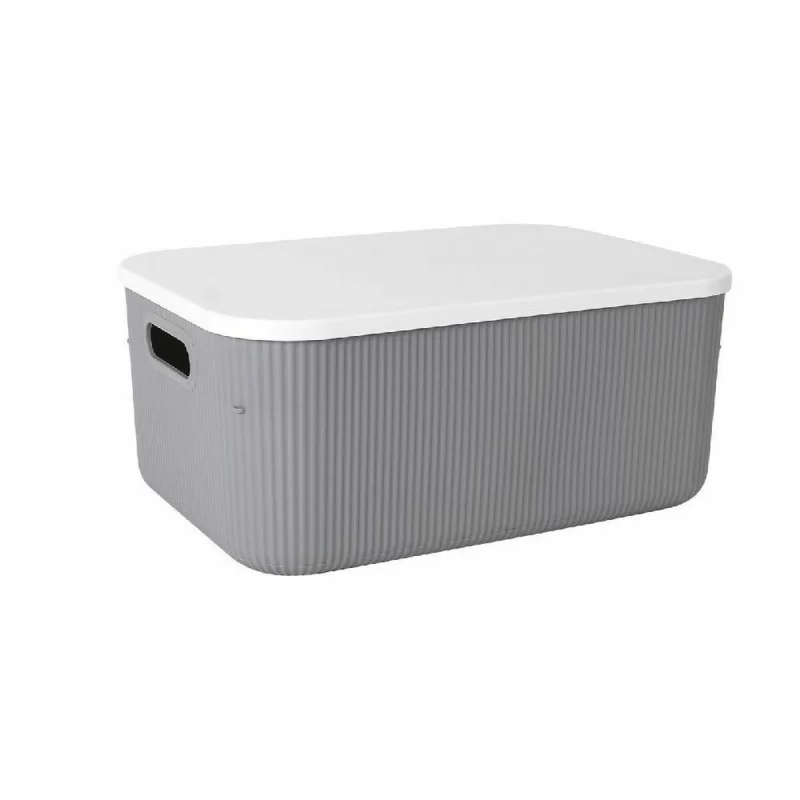 Storage boxes Lova With lid Plastic Grey 37,4 x...