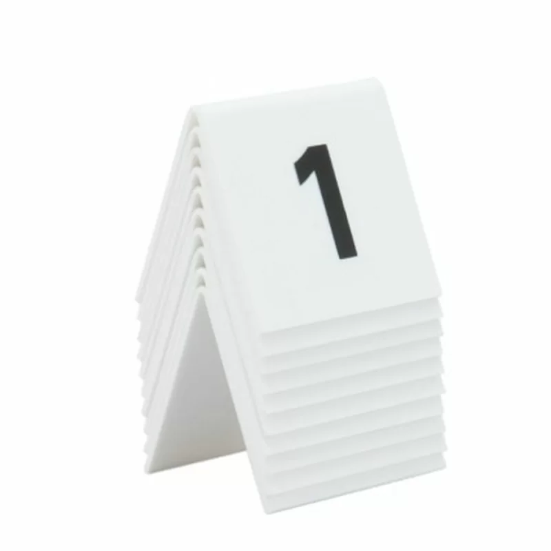 Sign Securit Tablecloth Numbers 1-10 10 Pieces...