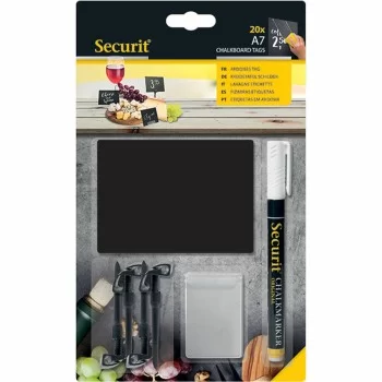 Board Securit With support Set 7,4 × 10,5 cm 20 Units Black 2