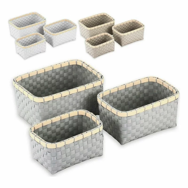 Basket set Confortime 3 Pieces Rectangular (3...