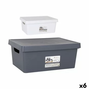 Storage Box with Lid Confortime 10 L Rectangular With lid...