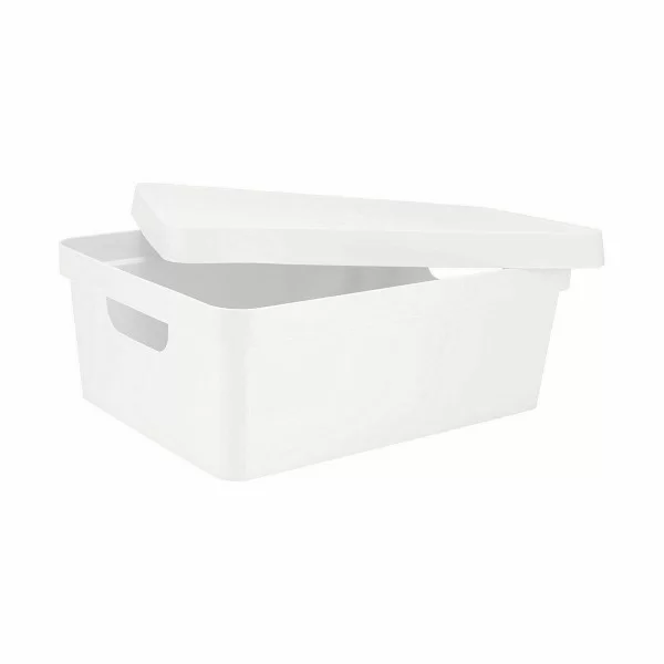 Storage Box with Lid Confortime 10 L Rectangular With lid (6 Units)
