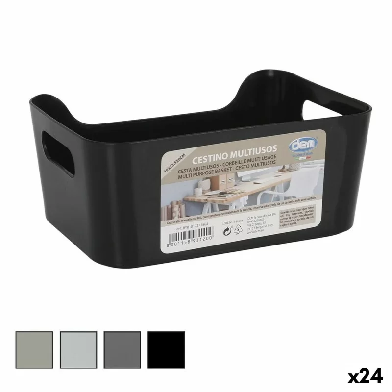 Multi-purpose basket Confortime 19 x 13,5 x 8 cm (24 Units)