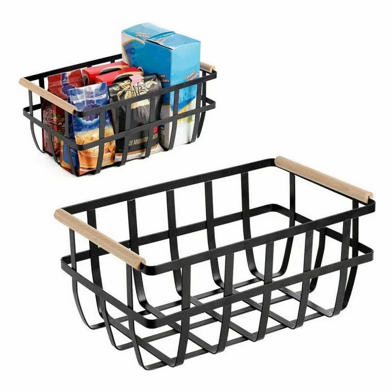 Multi-purpose basket Confortime Black 36 x 22 x...