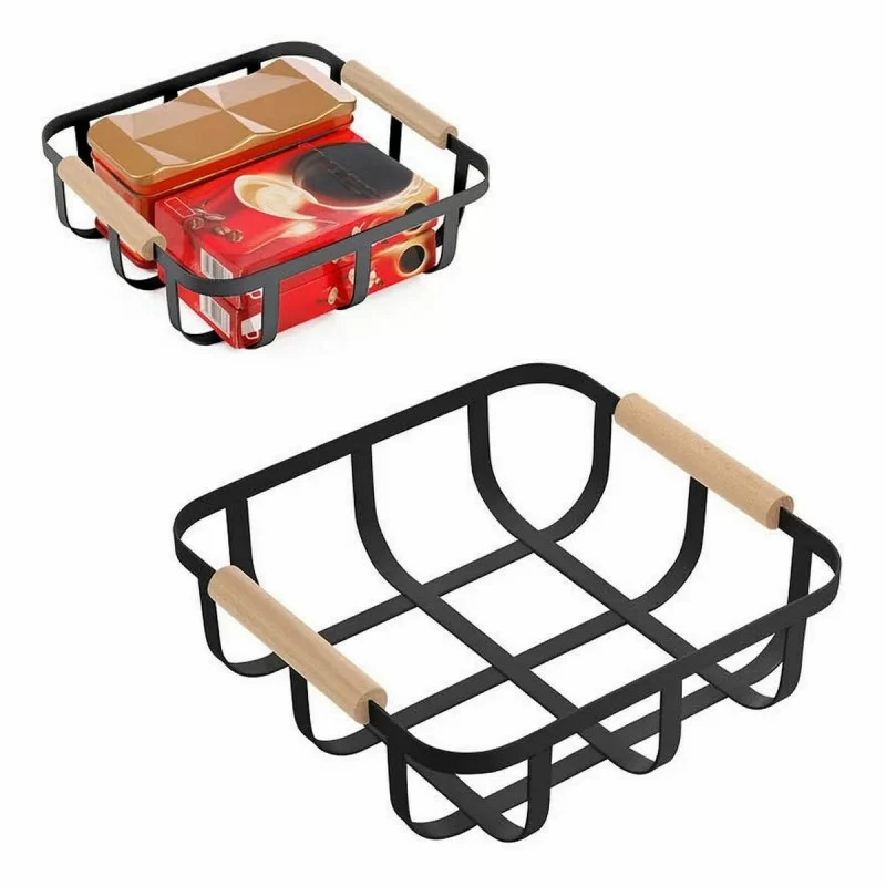 Multi-purpose basket Confortime Black 23 x 23 x...