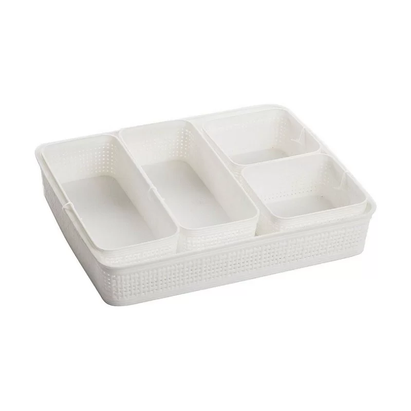 Basket set Dem Plastic 5 Pieces (8 Units)