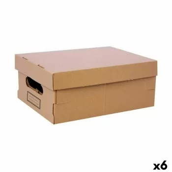 Storage Box with Lid Confortime Cardboard 36,5 x 28,5 x...