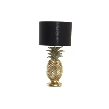 Desk lamp DKD Home Decor Pineapple Black Golden Polyester...