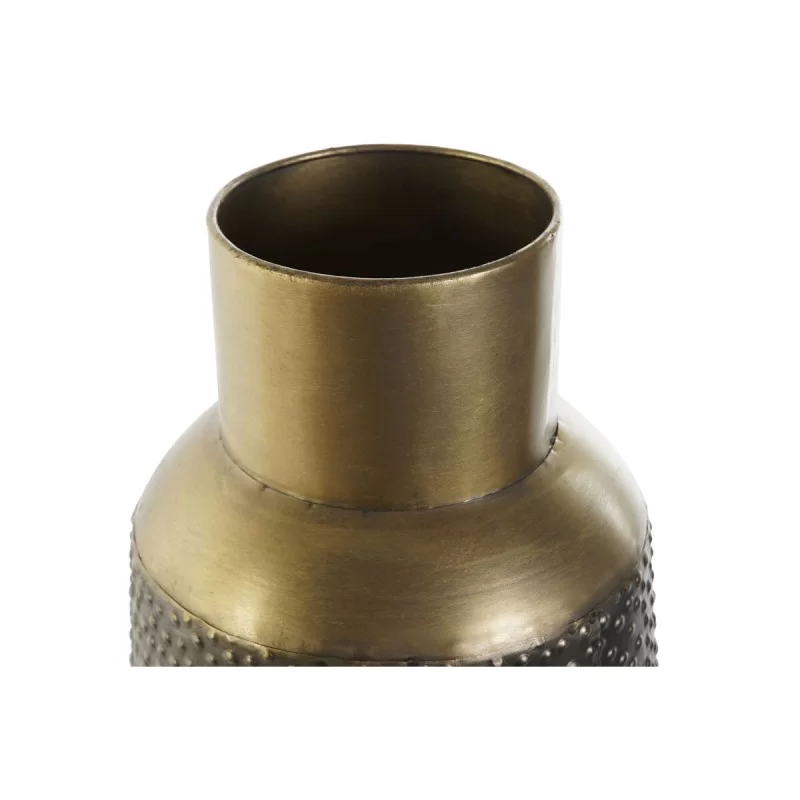 Vase DKD Home Decor Grey Golden Dark grey Metal...