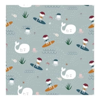 Quilted Zipper Bedding Haciendo el Indio Surf 90 x 190 cm... 2