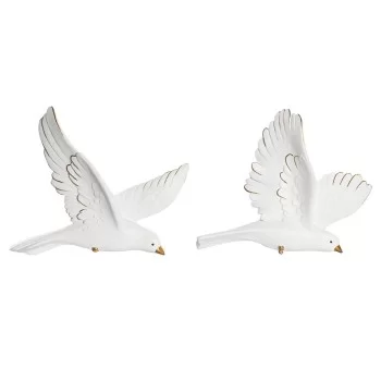 Decorative Figure DKD Home Decor 28 x 4,5 x 23 cm White...