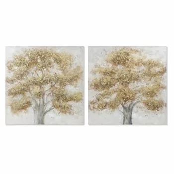 Painting DKD Home Decor Canvas 100 x 3,8 x 100 cm Tree...