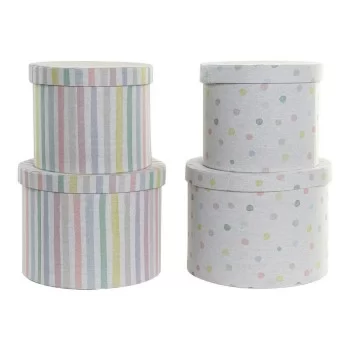 Set of decorative boxes DKD Home Decor 774252 White...