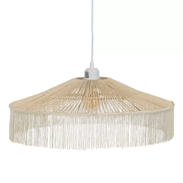 Ceiling Light Beige Paper Iron 220-240 V 50,5 x 50,5 x 17 cm