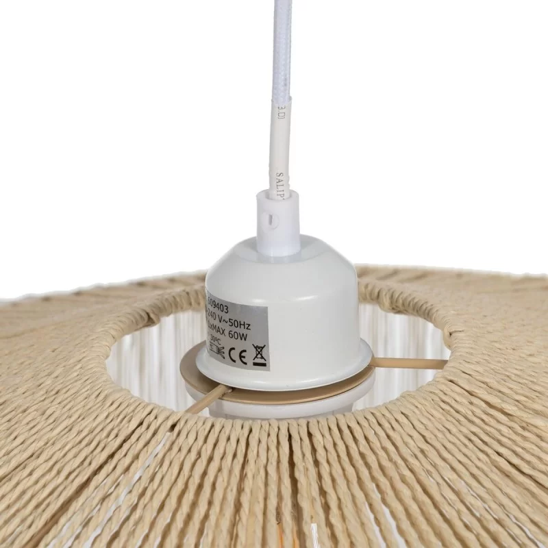 Ceiling Light Beige Paper Iron 220-240 V 50,5 x...