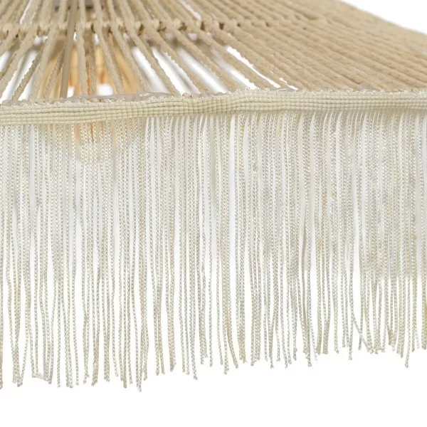 Ceiling Light Beige Paper Iron 220-240 V 50,5 x 50,5 x 17 cm