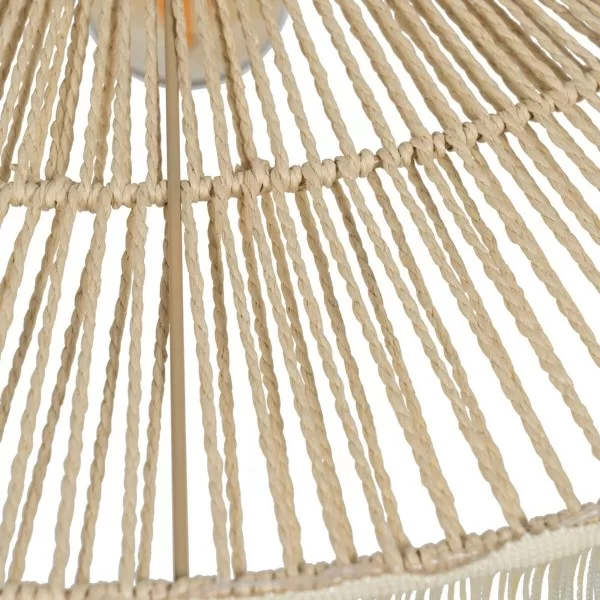 Ceiling Light Beige Paper Iron 220-240 V 50,5 x 50,5 x 17 cm