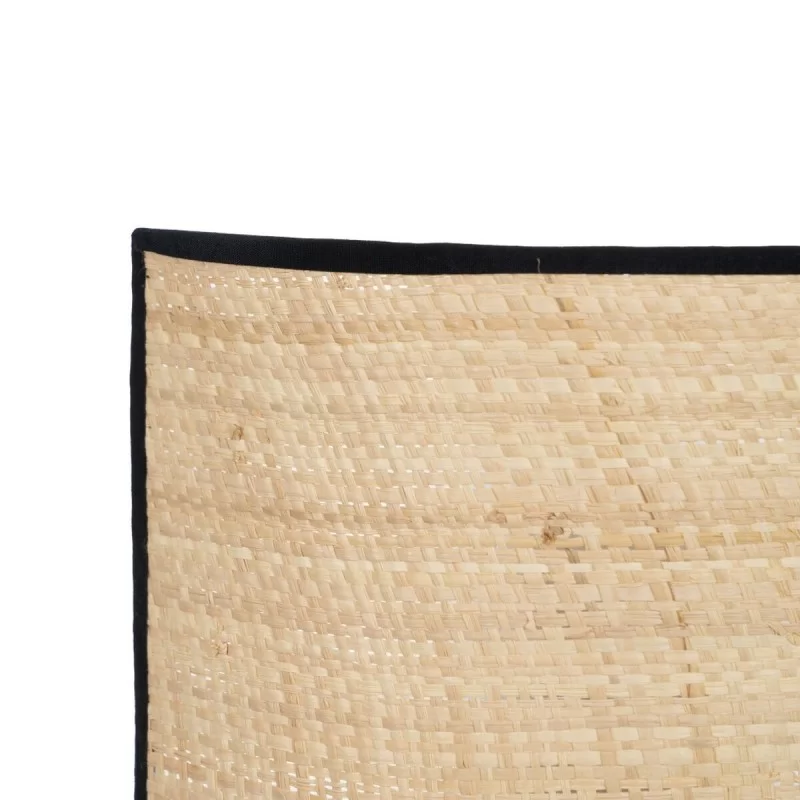 Wall Light Black Natural Raffia Iron Plastic...