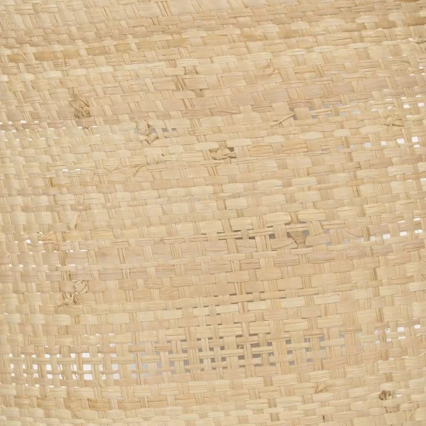 Wall Light Black Natural Raffia Iron Plastic 220-240 V 25 x 12 x 20 cm