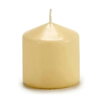 Candle 7 x 7,8 x 7 cm Cream Wax