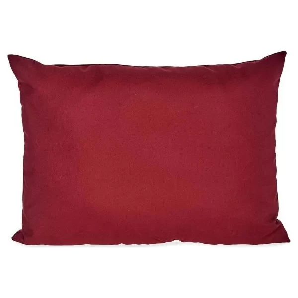 Cushion Polyester Velvet Red (45 x 15 x 60 cm)