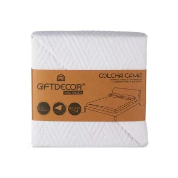Reversible Bedspread White (260 x 240 cm) 2
