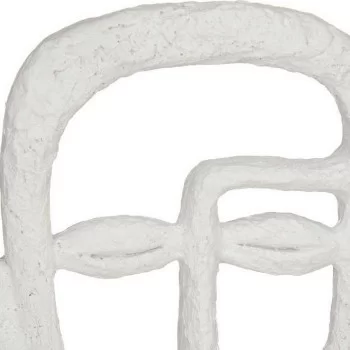 Decorative Figure Face White Polyresin (19,5 x 38 x 10,5 cm) 2