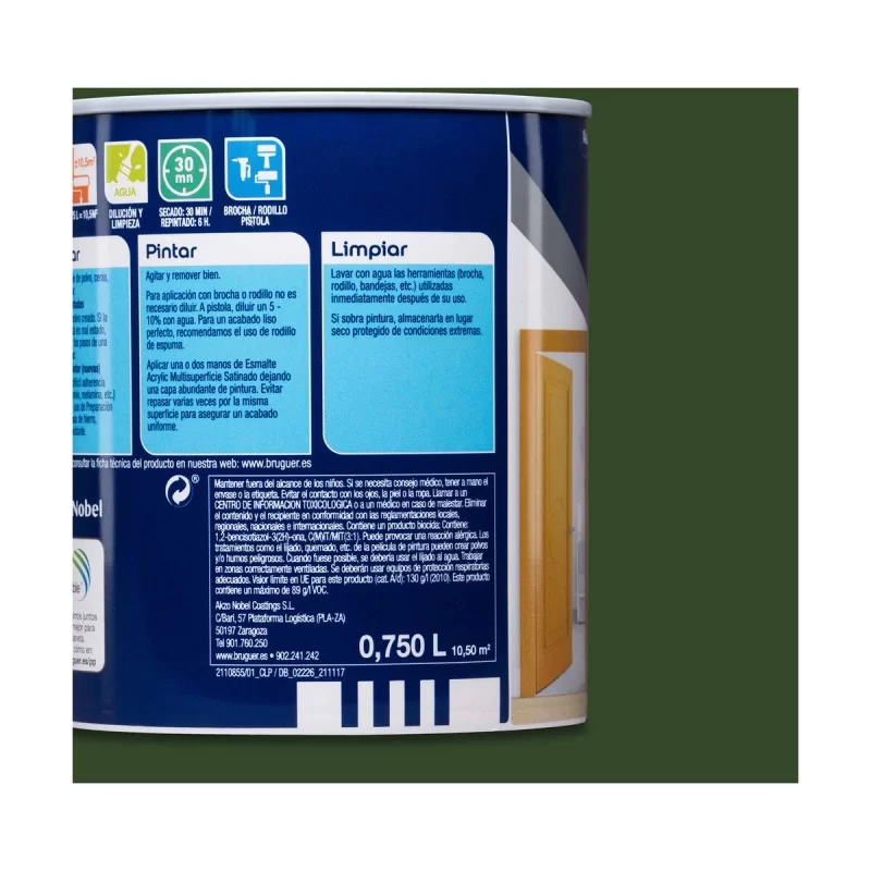 Acrylic polish Bruguer 5057506 Galicia Green...