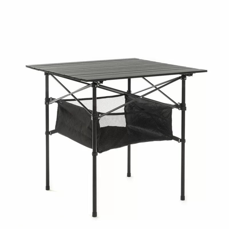 Folding Camping Table with Basket and Cover...