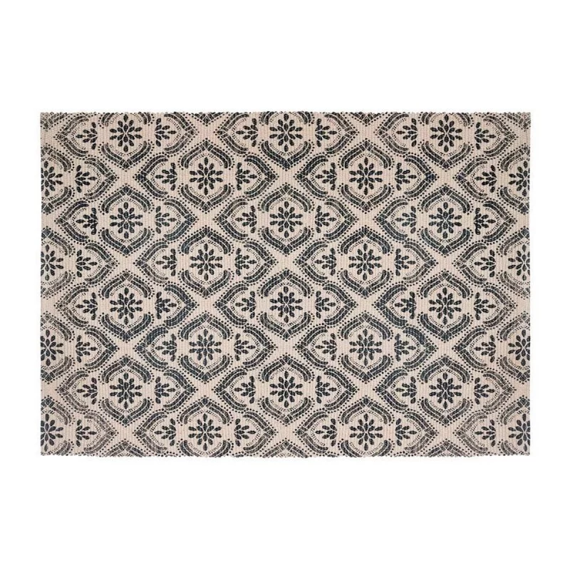 Carpet Atmosphera Black Beige Cotton Multicolour 60 x 90 cm