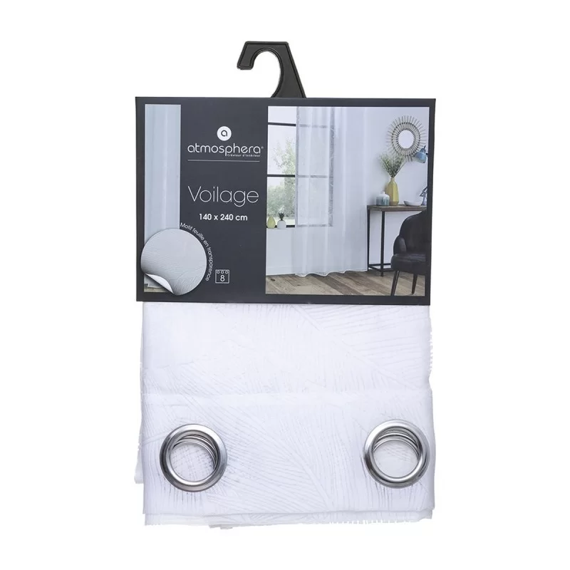 Curtain Atmosphera Tropical Polyester White...
