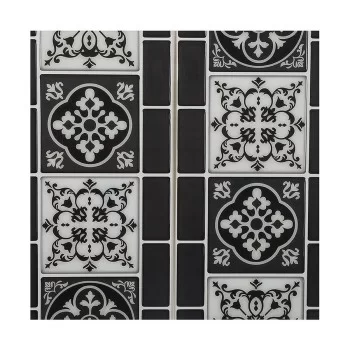 Stickers Atmosphera Ornamental Tile Black 2 Units (30,5 x...