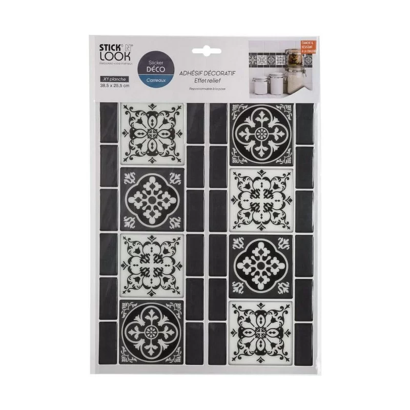 Stickers Atmosphera Ornamental Tile Black 2...