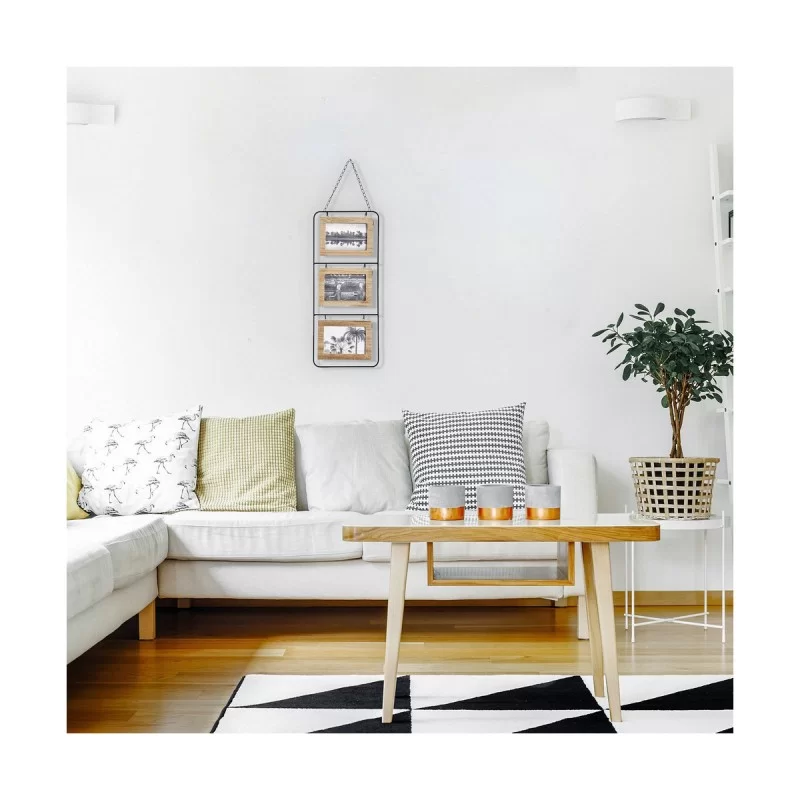 Wall photo frame Atmosphera 3 photos MDF Wood...