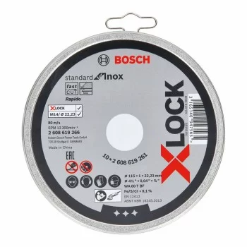 Cutting disc BOSCH X-Lock Standard 2608619266 Ø 11,5 cm...