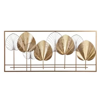 Wall Decoration 103 x 3,5 x 46 cm Golden Metal