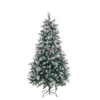 Christmas Tree White Red Green Natural PVC Metal...