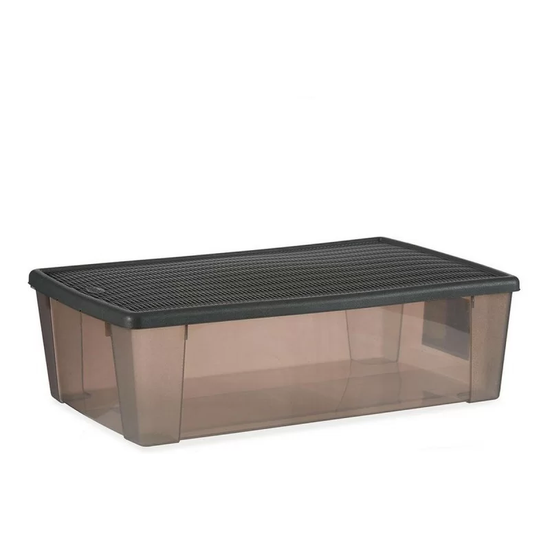 Storage Box Stefanplast Elegance Grey 30 L 38,5 x 17 x 59,5 cm Plastic