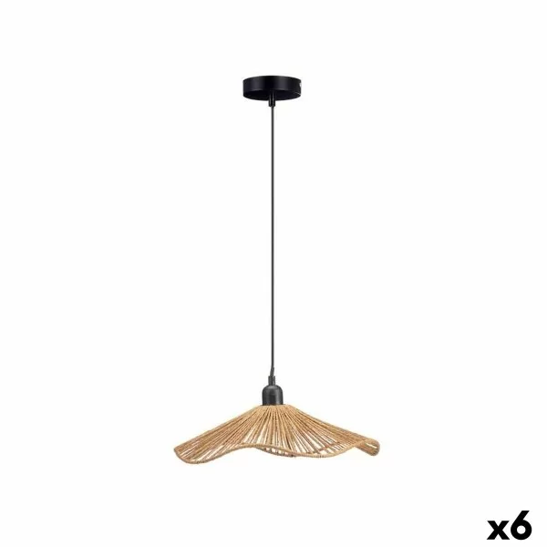 Ceiling Light Brown Metal Plastic 60 W 220 -240 V 35 x 9 x 35 cm (6 Units)