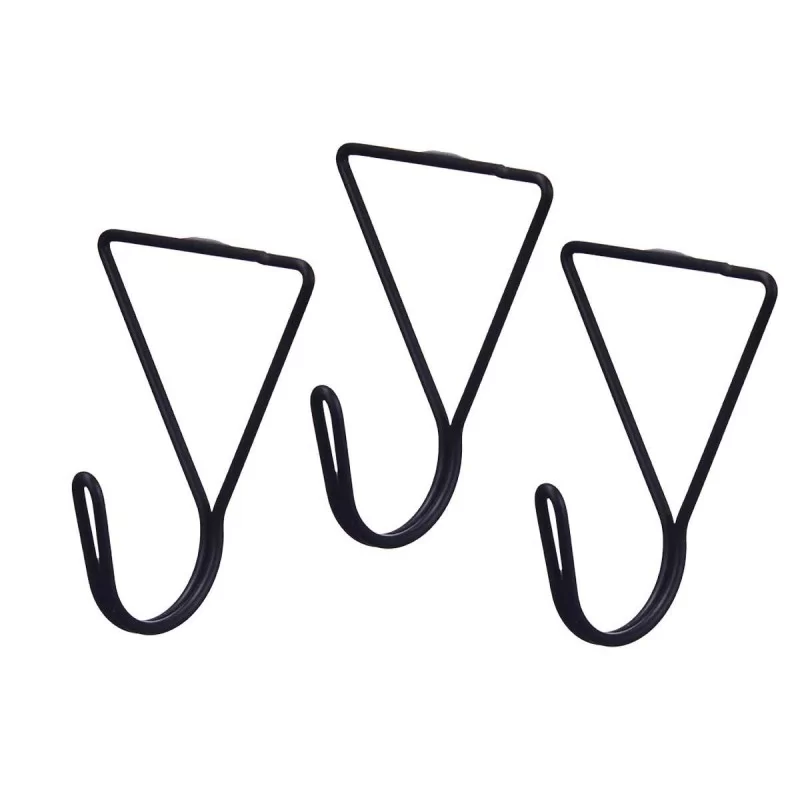 Hangers Black Metal Triangular Set 3 Pieces (6...