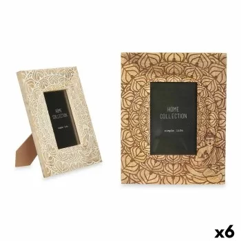 Photo frame White Brown Mango wood Buddha 20 x 25 x 1,5...