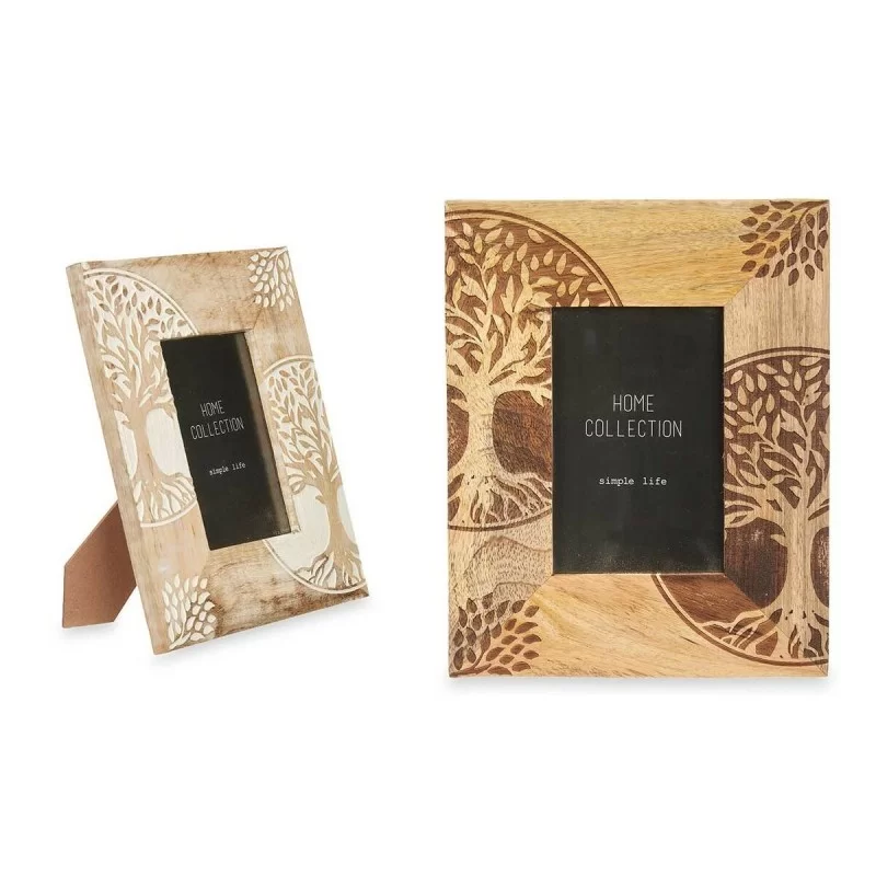 Photo frame White Brown Mango wood Tree of Life...