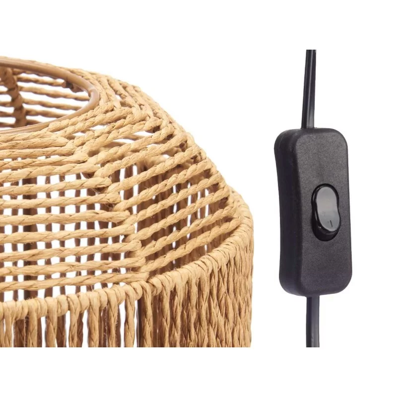 Floor Lamp Brown Metal Plastic 20 x 49 x 20 cm...