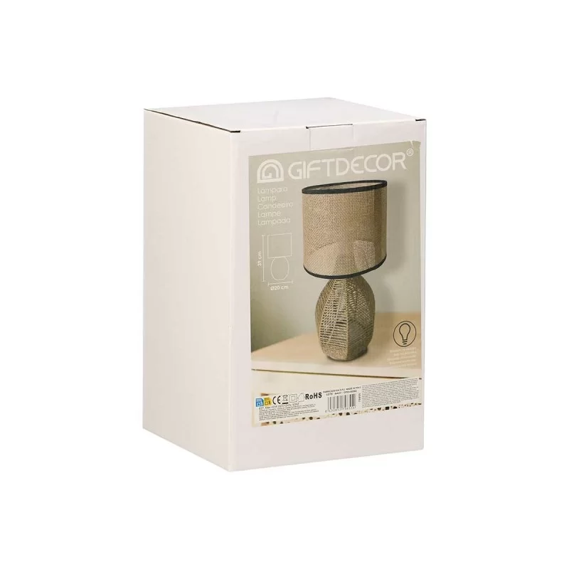 Desk lamp Brown Metal Plastic 20 x 39 x 20 cm...