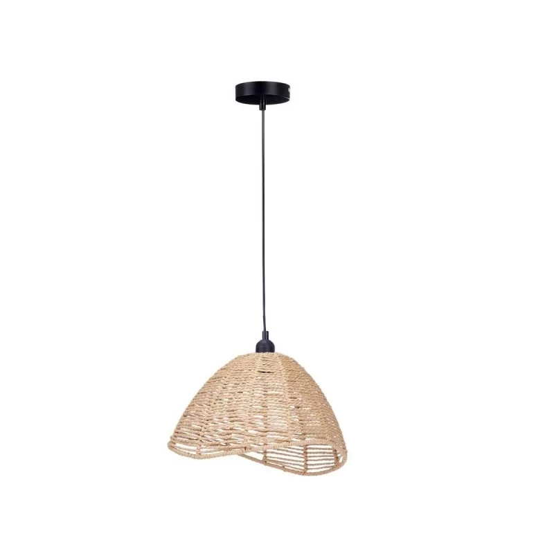 Ceiling Light Natural Rattan 60 W Cone-shaped...