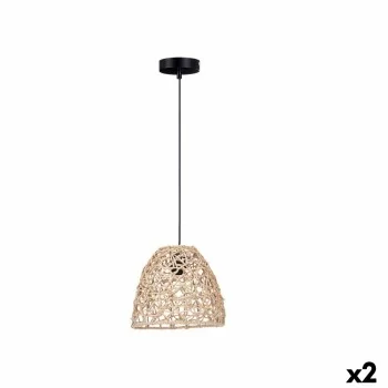 Ceiling Light Natural Rattan Cone-shaped 25 x 21 x 25 cm...