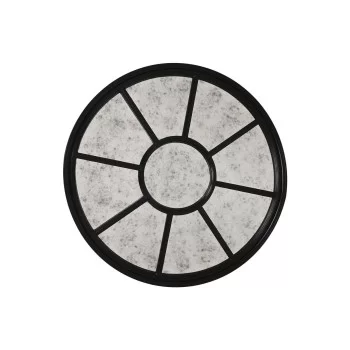 Wall mirror Home ESPRIT Black Wood Mirror Aged finish 100...