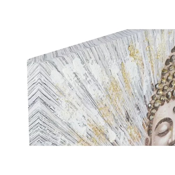 Painting Home ESPRIT Buddha Oriental 70 x 3 x 100 cm (2 Units)