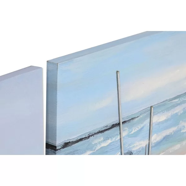 Painting Home ESPRIT Ship Mediterranean 120 x 3 x 60 cm (2 Units)
